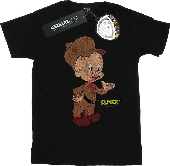 Immagine prodotto Looney Tunes Elmer Fudd Distressed Maglietta Ragazzi (140, 146)