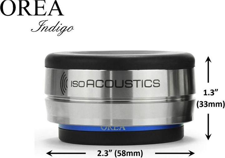 Produktbild Isoacoustics Orea, Isolatie Ontkoppelaar voor Hi-FI apparatuur en Draaitafels - Indigo, tot 7,2 KG p/st.