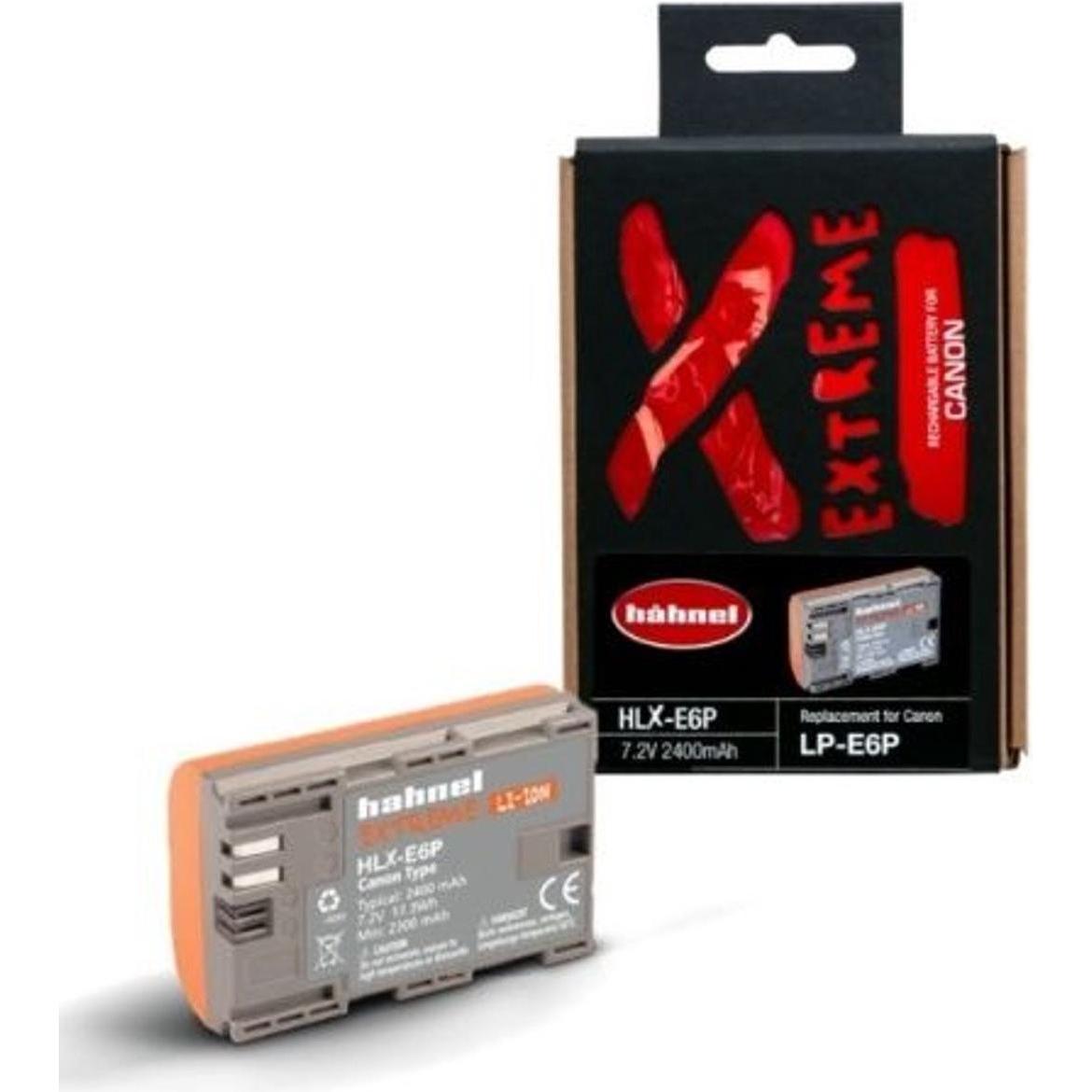 Hähnel HLX-E6P Extreme Canon 2400 mAh (Batteria della fotocamera), Alimentatore fotocamera