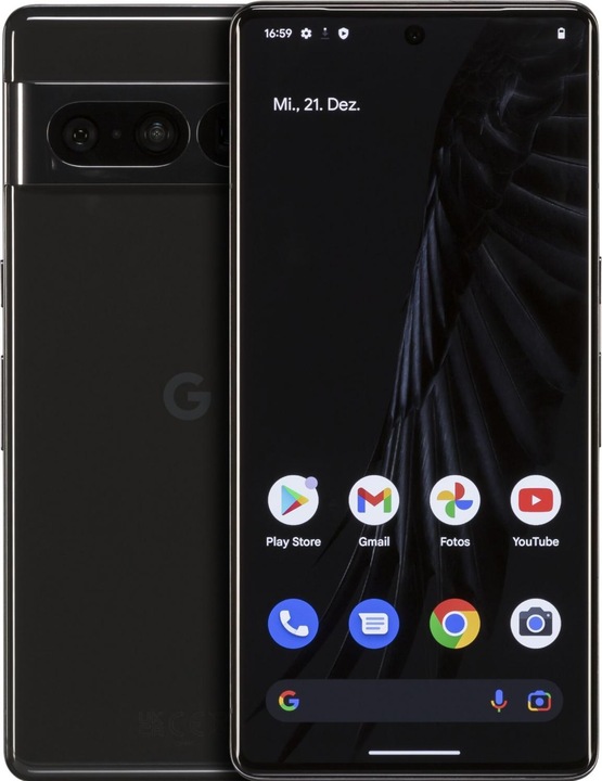 Produktbild Google Pixel 7 Pro (128 GB, Obsidian, 6.70", SIM + eSIM, 50 Mpx, 5G)