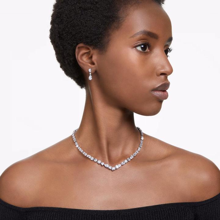 Productafbeelding Swarovski Mesmera Set Verschiedene Schliffe Weiss Rhodiniert (Swarovski metaal)