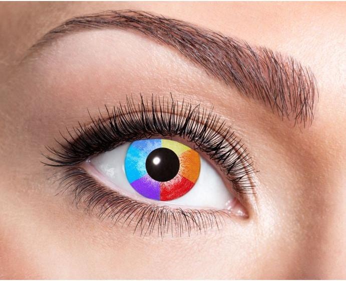 Immagine prodotto Eyecatcher Lenti a contatto arcobaleno UV (Multicolore)