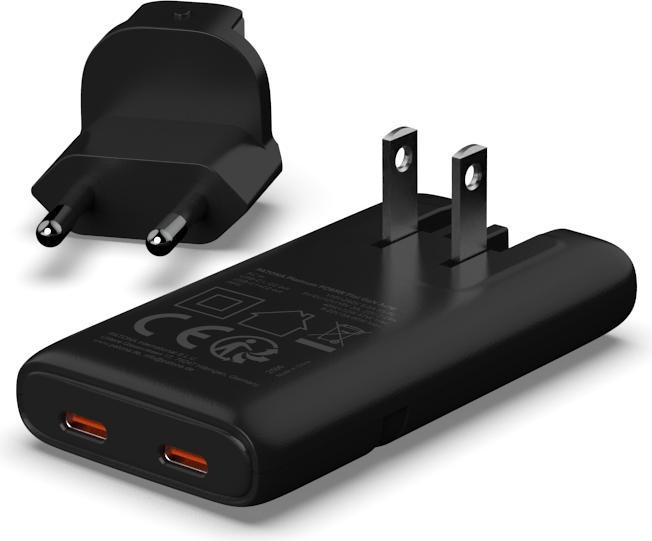 Image du produit Patona GaN Flat PD 65W 2x USB-C Black (65 W, 2 ports)