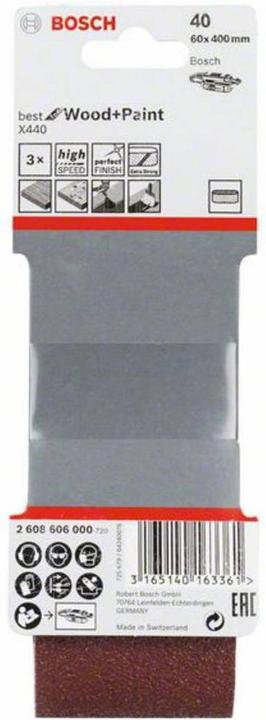 Produktbild Bosch Professional Zubehör PRO X440 Schleifband, 60 x 400 mm, G40 (40)