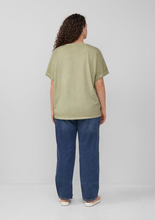 Actual product image S.Oliver T-Shirt Gewaschenes T-Shirt mit Frontprint (50)