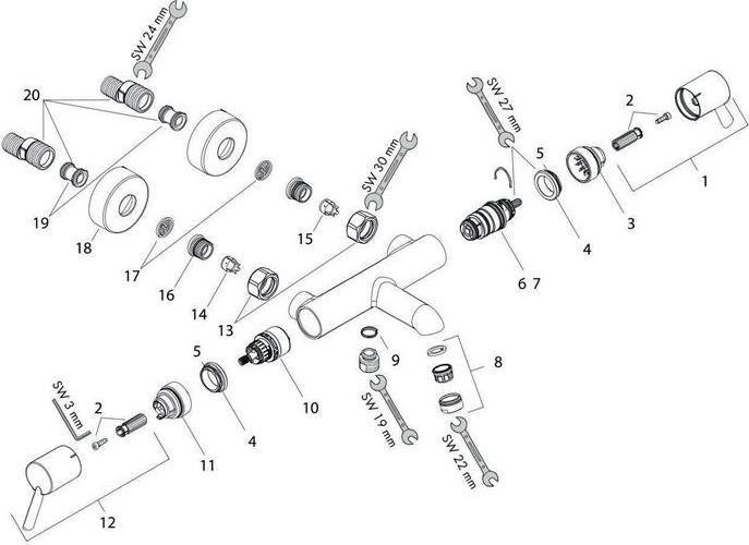Produktbild hansgrohe Ecostat Chrom