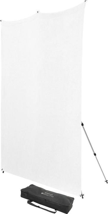 Actual product image Westcott X-Drop Pro - High-Key White (8' x 8') Wrinkle-Resistant Backdrop, 2.4x2.4m (243.80 cm, 243.80 cm)