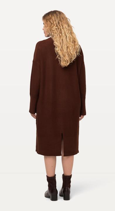 Immagine prodotto Ulla Popken Abito midi di maglia dal taglio oversize con collo alto e maniche lunghe (50, 52)