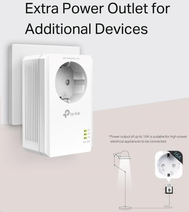 Actual product image TP-Link Powerline TL-PA7017P Kit AV1000 1-Port (1000 Mbit/s)