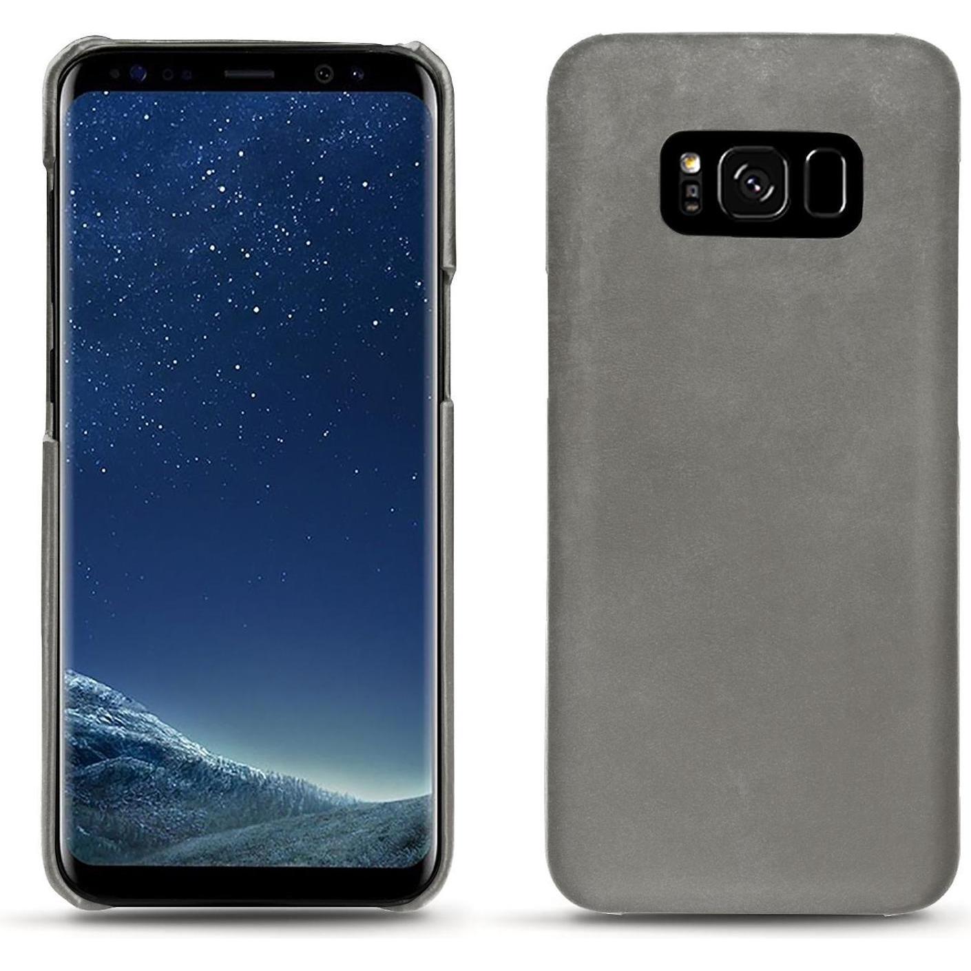 Noreve Lederschutzhülle (Samsung Galaxy S8+), Smartphone Hülle, Grau