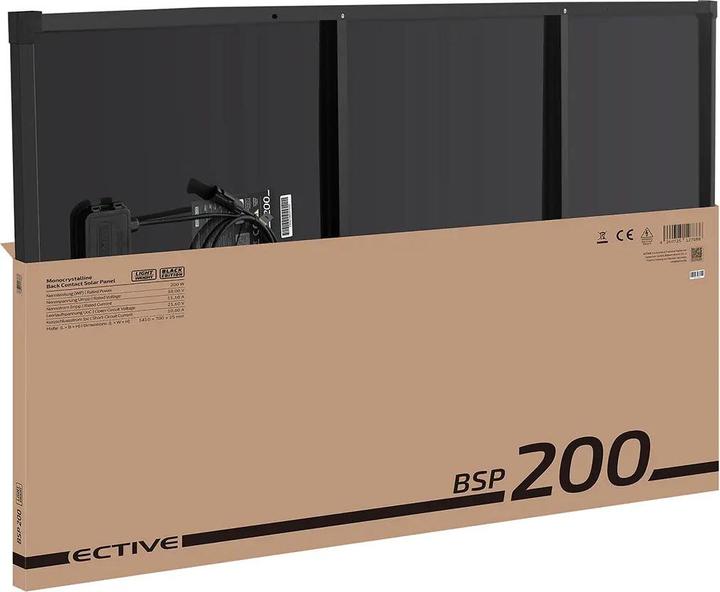 Produktbild Ective BSP 200 Black Lightweight | Leichtgewicht Back Contact Solarmodul mit 200WP (200 W, 4.20 kg)