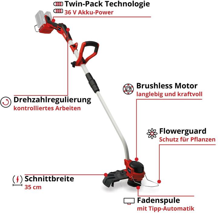 Produktbild Einhell GP-CT 36/35 Li BL-Solo (Trimmfaden)