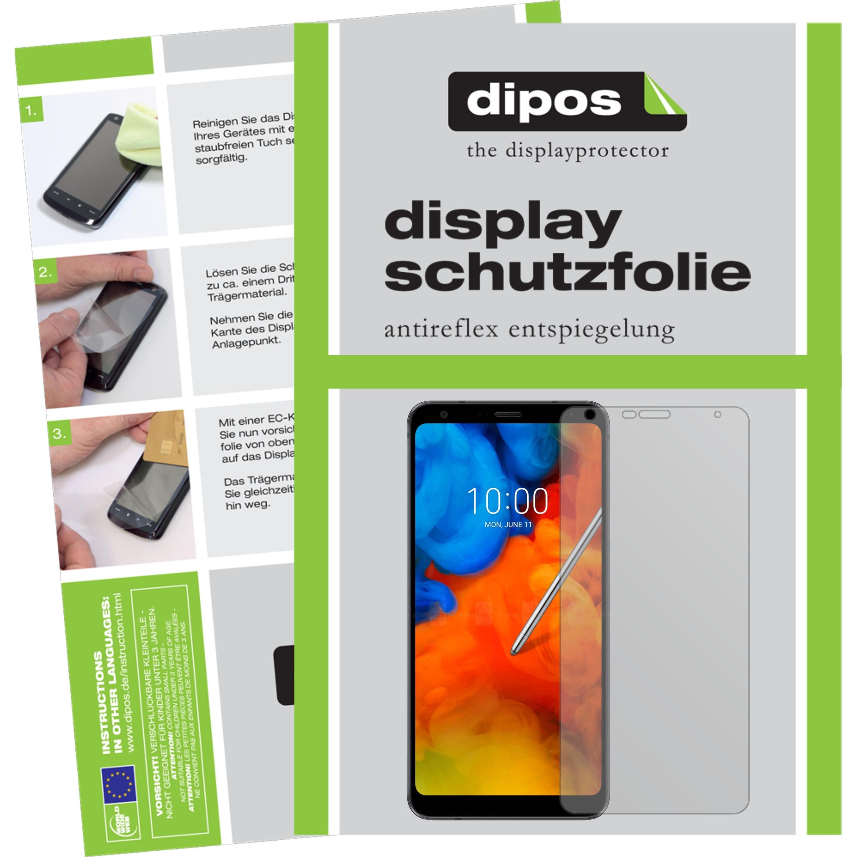 Dipos Displayschutzfolie Antireflex (5 Stück, LG Q8 2018), Smartphone Schutzfolie, Transparent