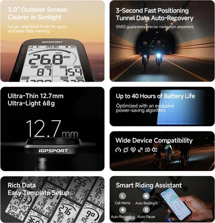 Actual product image iGPSport BSC100Max GPS Cycling Computer