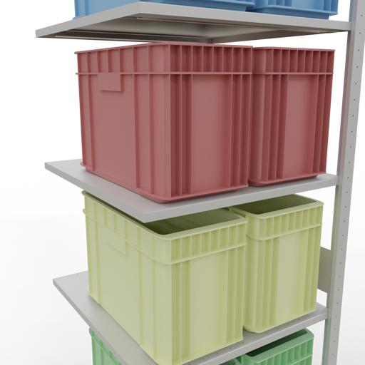 Image du produit Schulte Lagertechnik Système enfichable Élément suivant MULTIplus150 avec traverse de longueur