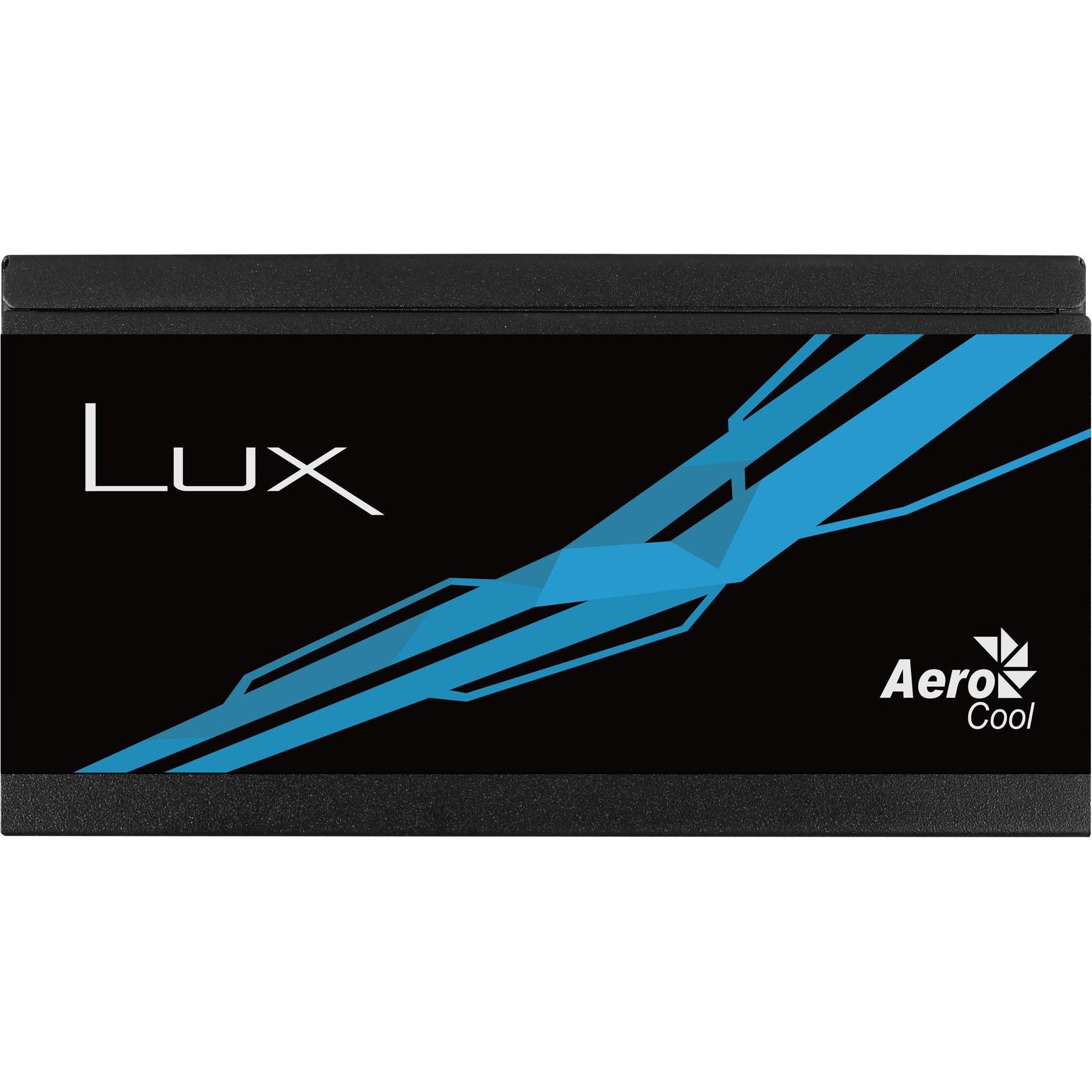 Thumbnail - AeroCool LUX 550W - stromforsyning - ATX (550 W), PC Netzteil, Schwarz