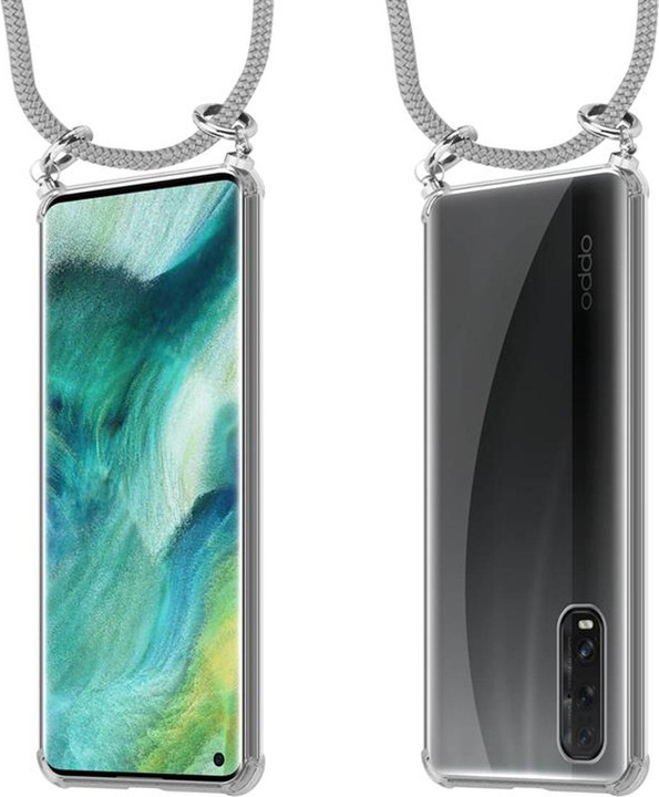 Produktbild Cadorabo TPU Handy Kette SILBER Cover