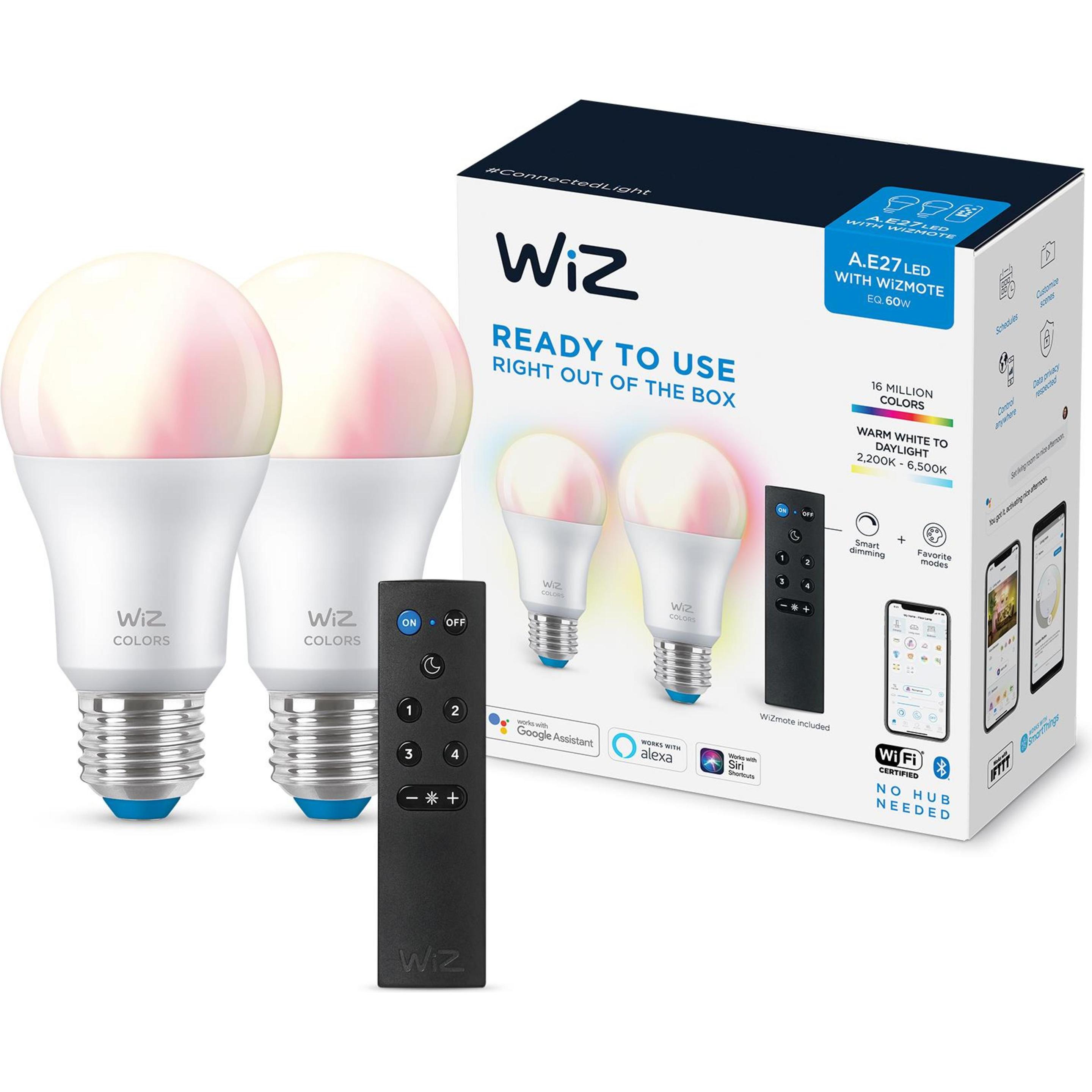 WiZ, Leuchtmittel, Tunable (E27, 8 W, 806 lm, 2 x, F)
