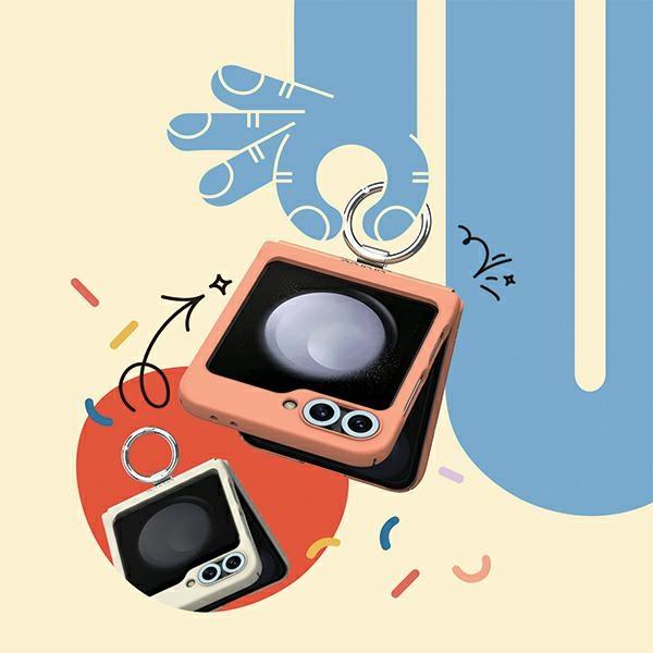 Actual product image GCS etui Aero Flex R Sam Z Flip6 kremowy/cream AR20-02022B (Samsung Galaxy Z Flip6)