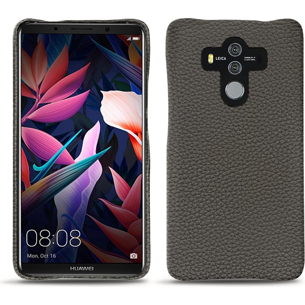 Noreve Lederschutzhülle (Huawei Mate 10 Pro), Smartphone Hülle, Grau