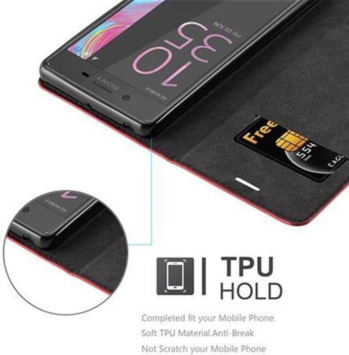 Actual product image Cadorabo Book Invisible Magnet Cover (Sony Xperia X)