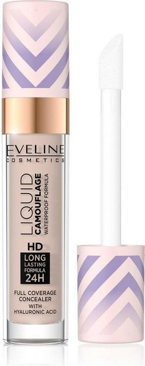 Productafbeelding Eveline Vloeibare Camouflage Hd Waterproof Concealer Met Hyaluronzuur 03 Zacht Natuurlijk 7,5Ml (03 Zacht Natuurlijk)