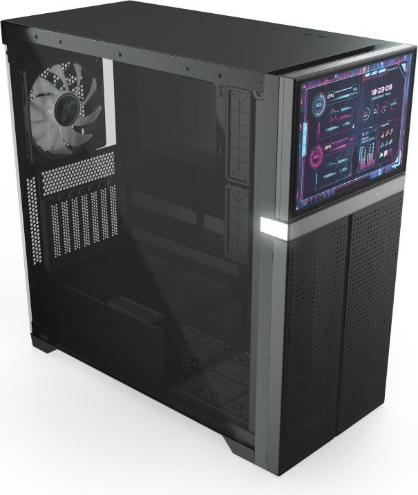 Produktbild Valkyrie VK02 LCD Black (ITX, ATX, mATX, Mini-ITX)