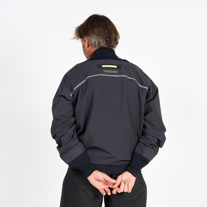 Tribord Schlupfjacke Segeln Herren leicht Offshore Pro Series 900 dunkelgrau