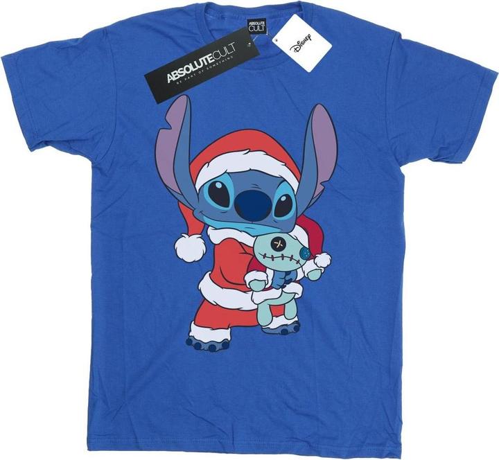 Actual product image Disney Mens Lilo And Stitch Stitch Christmas T-Shirt (4XL)