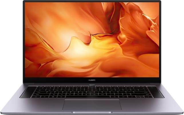 Actual product image Huawei MateBook D16 Space Gray 40.89cm 16.1" IPS AMD RyzenTM 5 16GB RAM 512GB SSD - 512 (16.10", AMD Ryzen 5 4600H, 16 GB, 512 GB)