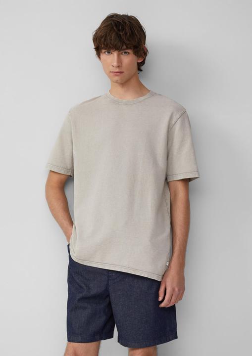 Produktbild S.Oliver T-Shirt Gewaschenes T-Shirt mit Flammgarnstruktur (S)