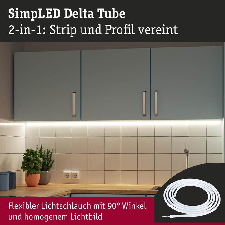 Actual product image Paulmann SimpLED Stripe Set Delta Tube (Warm white, 500 cm, Indoor)
