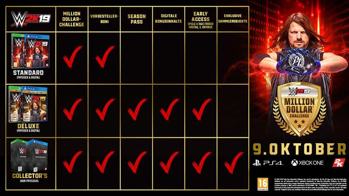 Produktbild 2K Games WWE 2K19 (Xbox One X, Xbox Series X, FR)