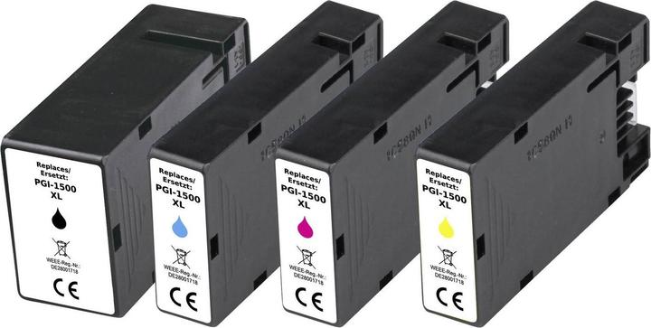 Image du produit Renkforce Encre Combi Pack Remplace Canon PGI-1500XL (9182B004) Compatible Faible (M, C, Y, CF)