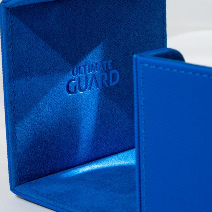 Actual product image Ultimate Guard Card Box XenoSkin Sidewinder Monocolor 80+ Blue