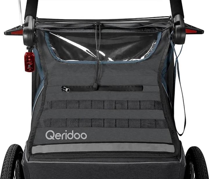 Actual product image Qeridoo Kinderfahrradanhänger Kidgoo2 Navy Blue Kollektion 2023