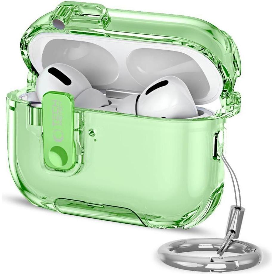 4Kom Tech-Protect Bounce Pro Apple Airpods Pro 3 Matcha Grün (Manicotto per cuffie), Borsa per cuffie + Copertura protettiva, Verde