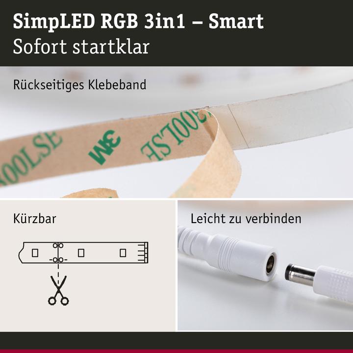 Actual product image Paulmann SimpLED LED Stripe Set (RGB, 1000 cm, Indoor)