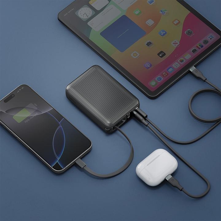 Produktbild Energea PowerBank Integra Ultra 45 20000mAh cable USB-C PD45W grey (20000 mAh, 45 W, 45 Wh)