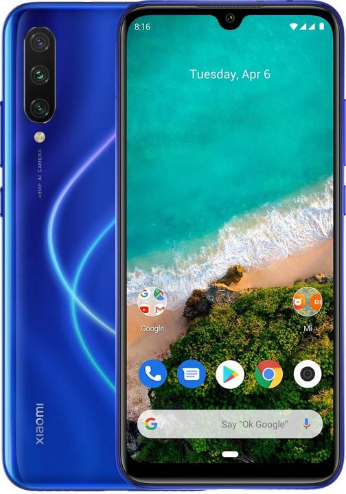 Produktbild Xiaomi Mi A3 (64 GB, Not just blue, 6.08", Hybrid Dual SIM, 4G)