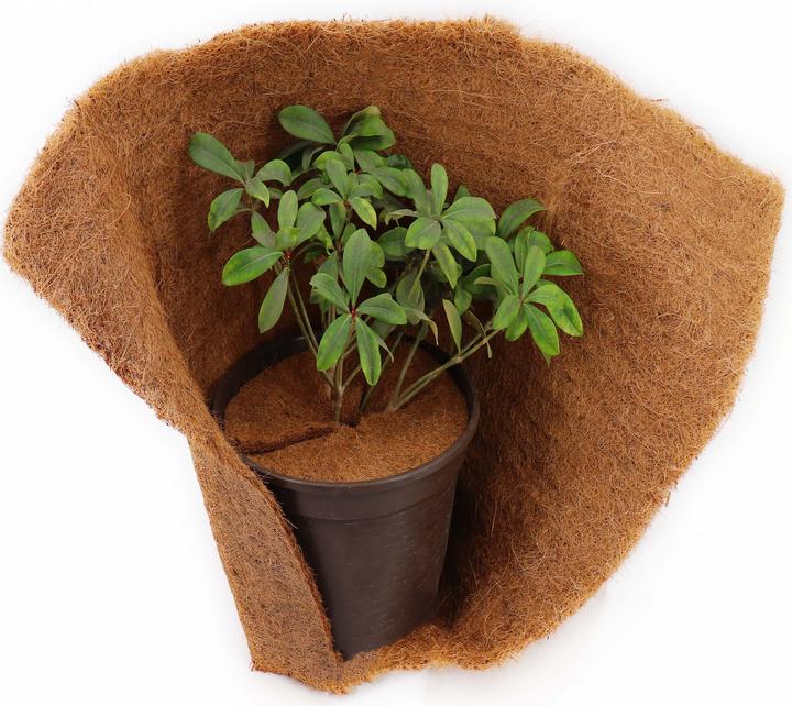 Actual product image Aquagart 1 Kokos Mulchscheibe 60cm Kokofasermatte Kokosfaser Pflanzenschutzmatte Kokos