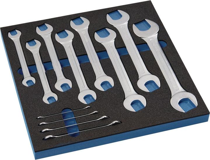 Tecwerk Werkzeugmodul 12-teilig 2/3-Modul Schlüsswelweiten 6x7-30x32 mm