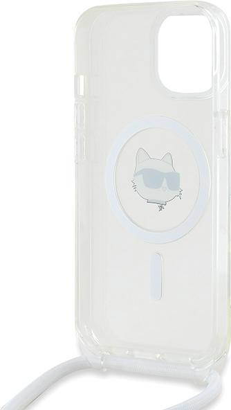 Actual product image Karl Lagerfeld KLHMP13MHCCHNT iPhone 13 / 14 / 15 6.1" hardcase transparent IML Choupette Head & Cor (Apple iPhone 13)