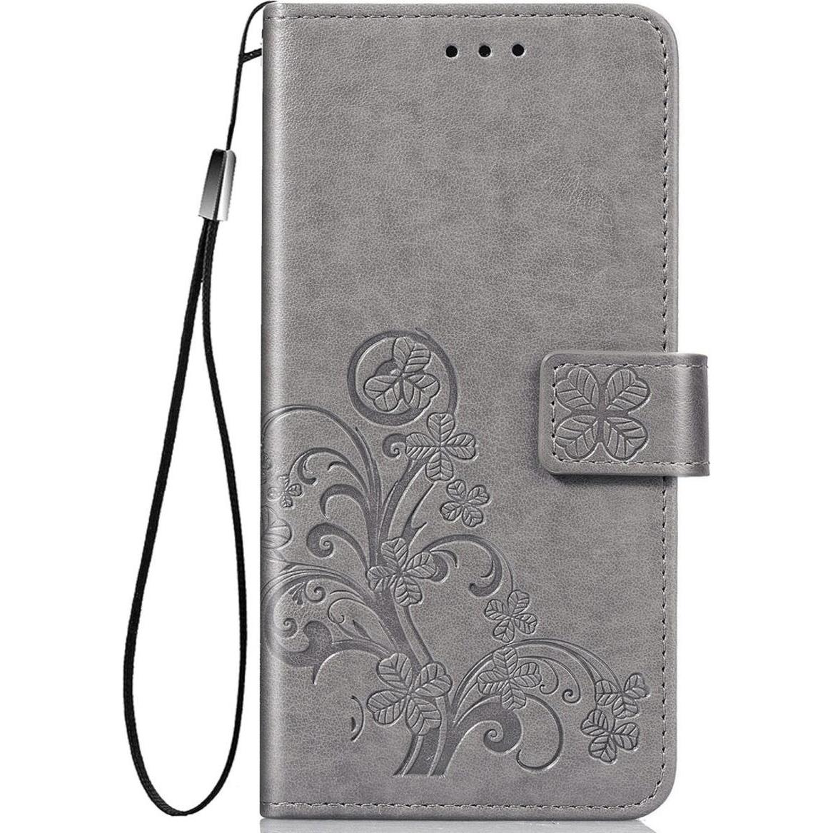 Thumbnail - König Design Hülle Handy Schutz für Xiaomi Mi 10 Lite 5G Case Flip Cover Tasche Etuis Grau (Xiaomi Mi 10 Lite 5G), Smart...