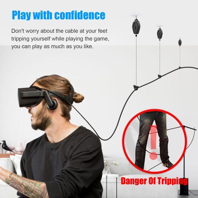 Image du produit AMVR 6-teiliges Kabelmanagement-System für Meta Quest 3, 3S, 2 & mehr