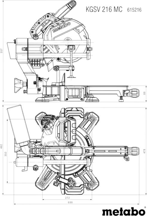 Image du produit Metabo KGSV 216 MC Scie à onglet