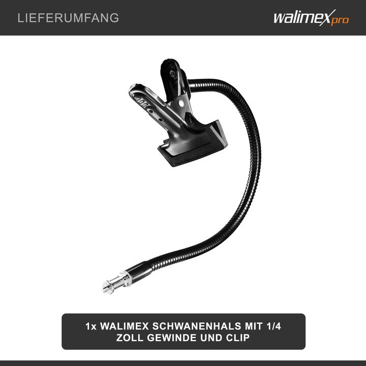 Immagine prodotto Walimex Collo d'oca con 1/4 di filo e clip