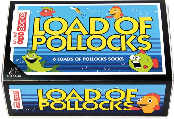 Actual product image United Oddsocks Loads of pollocks (pack of 3, 39 - 46)
