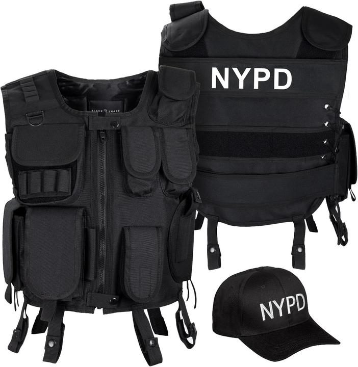 Actual product image Black Snake Costume with waistcoat and cap (M, L)