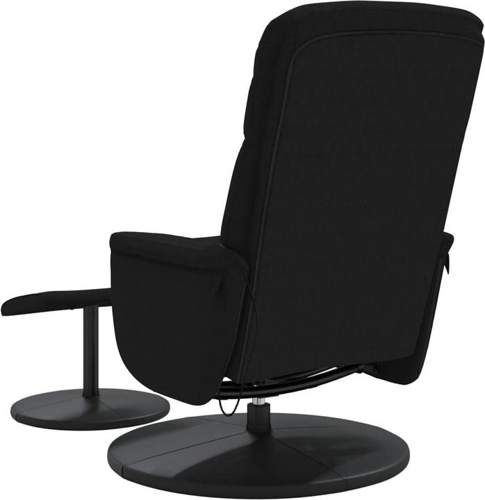 Produktbild VidaXL Massagesessel mit Fusshocker Schwarz Samt,Farbe